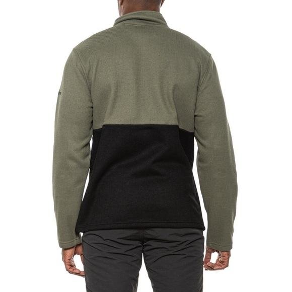 NWT Spyder Tea Leaf Medallion Bonded Fleece Sweater - Zip Neck - Picture 4 of 14